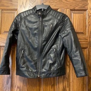 Boys faux leather jacket